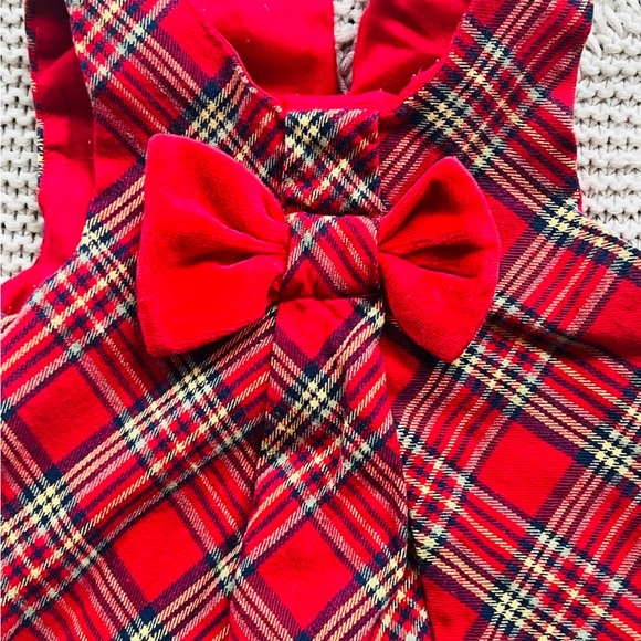 Beautiful 6-9 month plaid holiday dress. - Picture 4 of 4